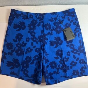 G/Fore Surf Blue‎ Floral Maverick Mens Size 38 Golf Shorts NEW